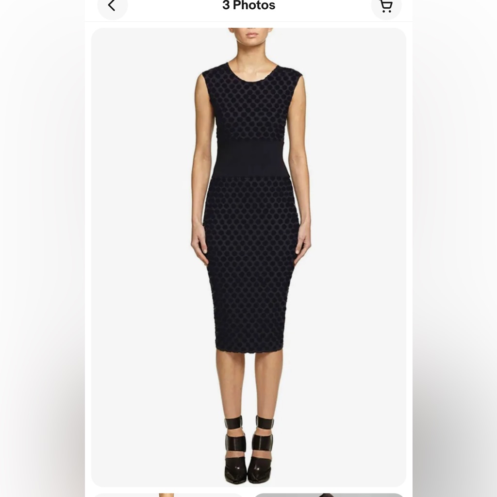 Bailey 44 Drop Ball Soft Perforated Dress In Xs